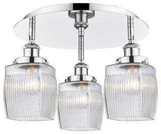 Innovations Colton 3 17.25" Flush Mount Polished Chrome