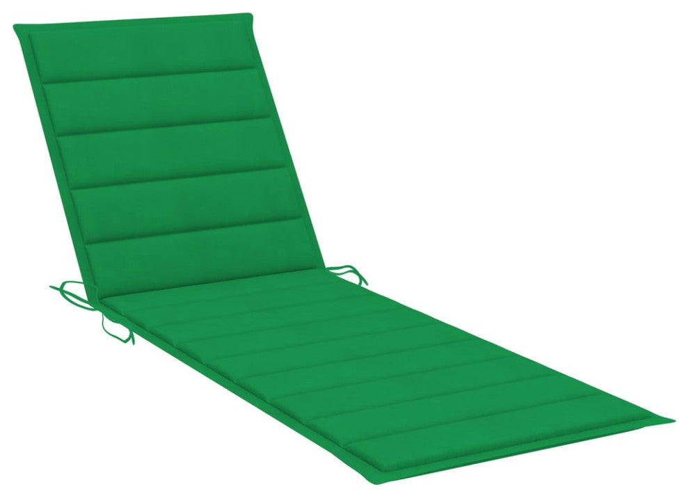vidaXL Solid Acacia Wood Patio Sun Lounger with Cushion Sunbed Terrace Seat