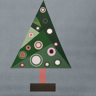 Crazy Christmas Decorative Throw Pillow, Mid Gray, 14"x20"