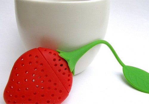 Modern Home Strawberry Silicone Loose Tea Infuser - Brew Tea in Food Grade Easy