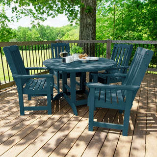 Lehigh 5-Piece Round Dining Set, Nantucket Blue