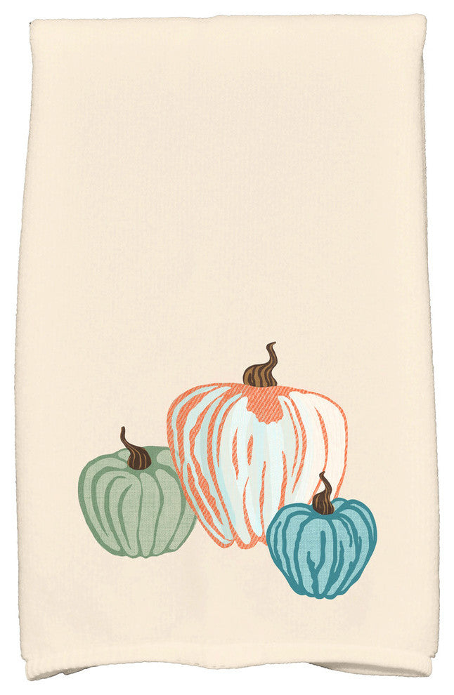 Pumpkin Spice Geometric Print Hand Towel, Cream