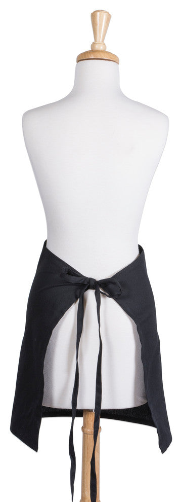 DII Black Waist Apron, Set of 2