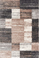 7"x9" Beige Modern Blocks Area Rug