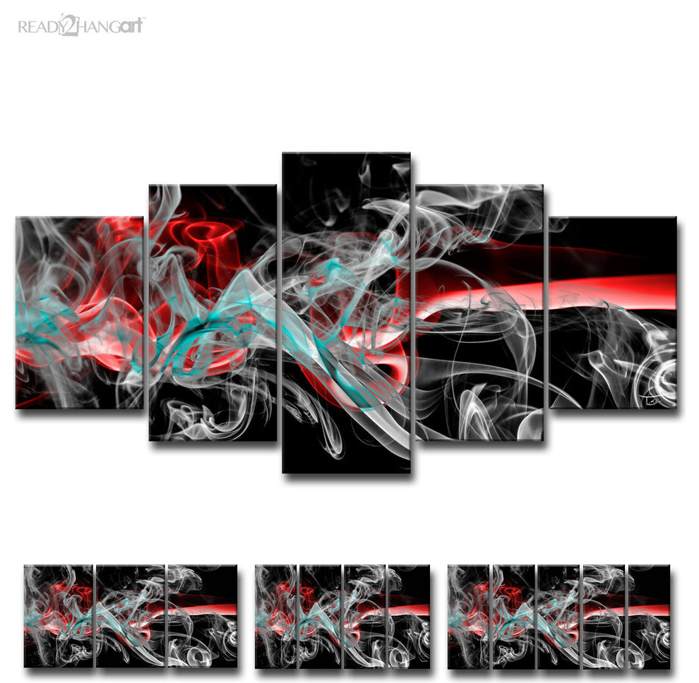 Ready2HangArt 'Glitzy Mist XI' by Tristan Scott, 30"x60", 5 Piece Set