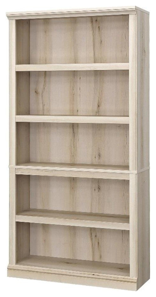Pemberly Row Engineered Wood 5-Shelf Bookcase in Pacific Maple