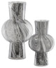 Stormy Sky Glass Vase, 2-Piece Set