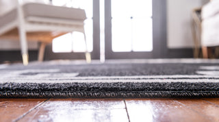Unique Loom Black Athens Geometric 5'x8' Area Rug