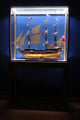Floor Display Case Clear Finish With Led Lights Display Case for Model Ships