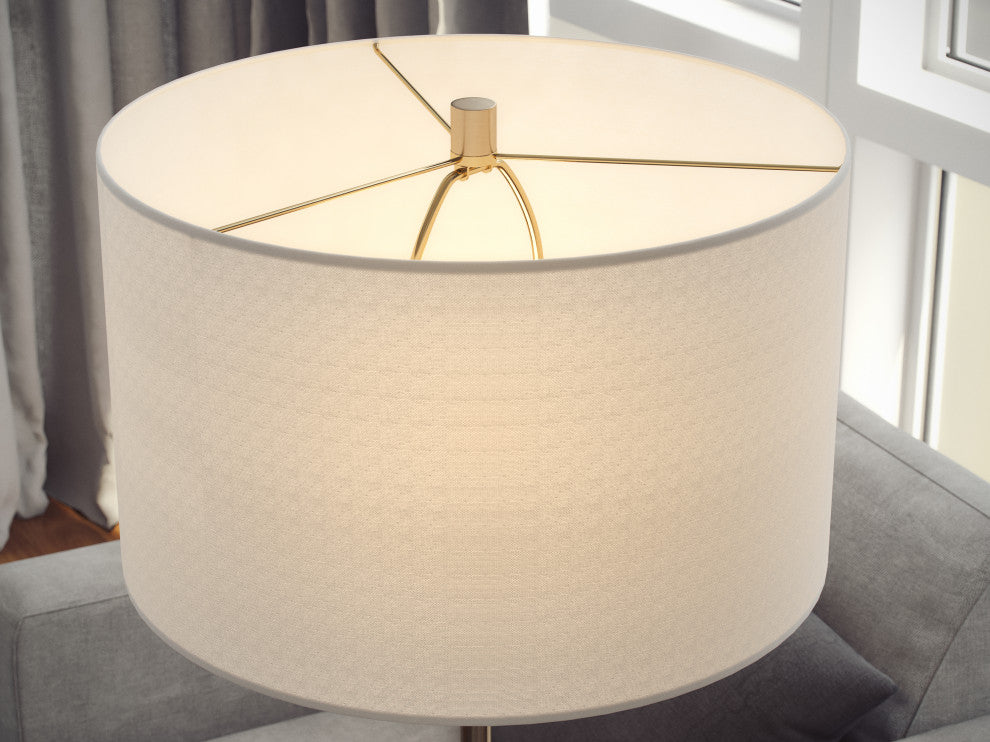 Kenroy 35344AB 1-Light Floor Lamp, Viviene