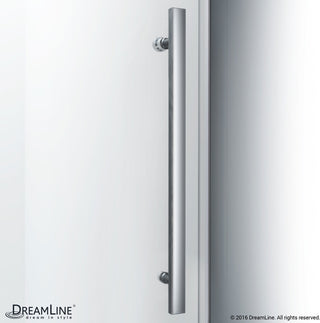 Enigma Air 44-48"Wx76"H Frameless Sliding Shower Door, Brushed Stainless Steel