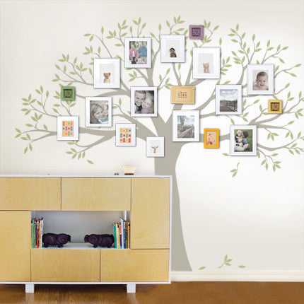 Family Tree Decal, Two Colors, Scheme C, Standard, 107"x90"