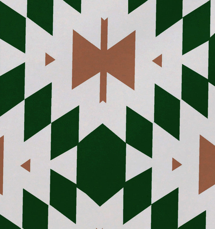 Patna Geometric Print Placemat, Set of 4, Green