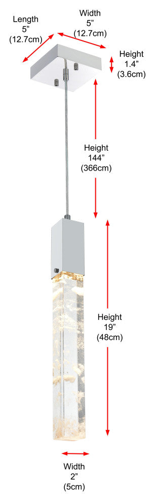 Home Living 5" Pendant, Chrome