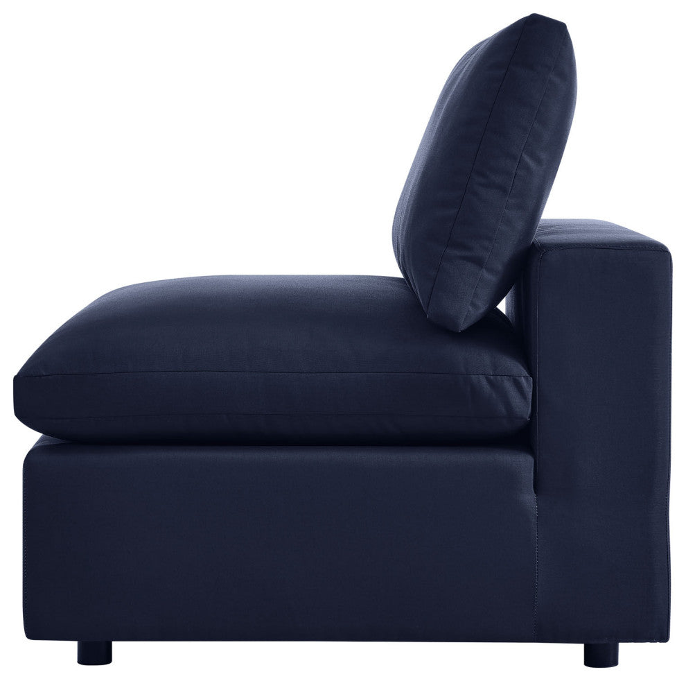 Modular Lounge Sectional Deep Sofa Set, Blue Navy, Modern, Outdoor Hospitality