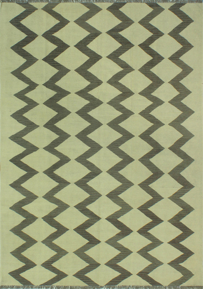 Winchester Flatweave Colleen Beige/Brown Rug, 6'10 x 9'9