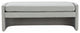 Safavieh Couture Rosabeth Curved Bench, Light Grey