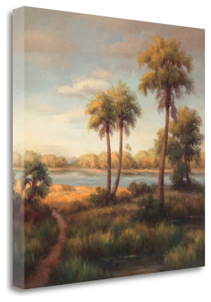 "In The Tropics I" By Haibin, Giclee Print on Gallery Wrap Canvas, Ready to Hang