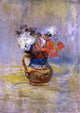 John Twachtman Flower Still Life, 18"x27" Wall Decal Print