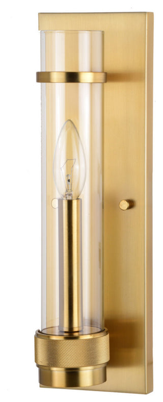 Bari 14"H Wall Light Satin Brass