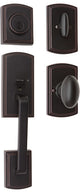 Delaney Hardware Visconti Series Residential Single Cylinder Handle Set, Edged Oil Rubbed Bronze