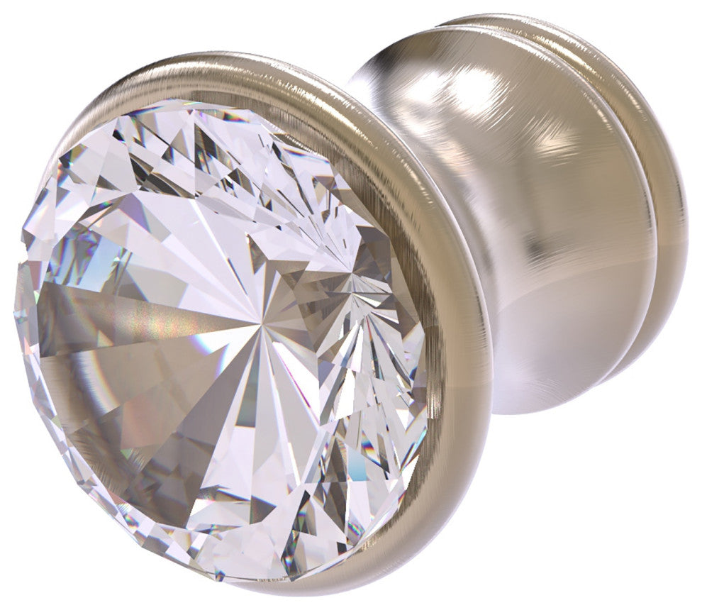 Carolina Crystal Cabinet Knob, Antique Pewter