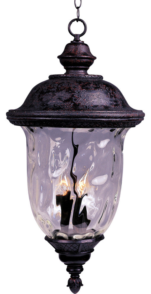 Maxim 40428WG Carriage House 28\" 3 Light Vivex Pendant Light - Oriental Bronze