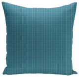 Geometric Decorative Pillow, Peacock Oatmeal, 26"x26"