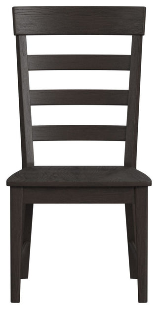 Bayside Ladder Back Side Chair, Black, Set of 2