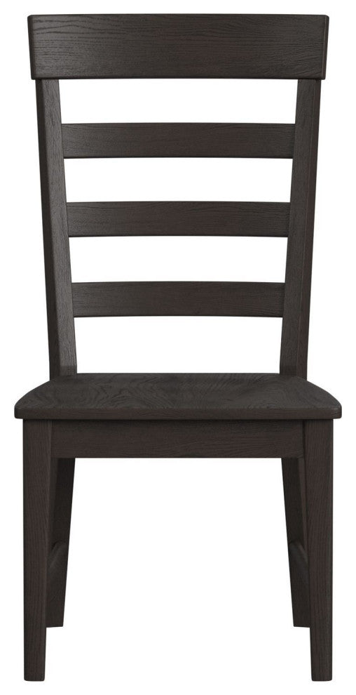 Bayside Ladder Back Side Chair, Black, Set of 2
