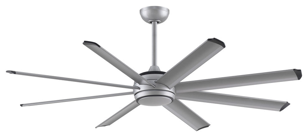 Stellar Ceiling Fan, Silver, 64"