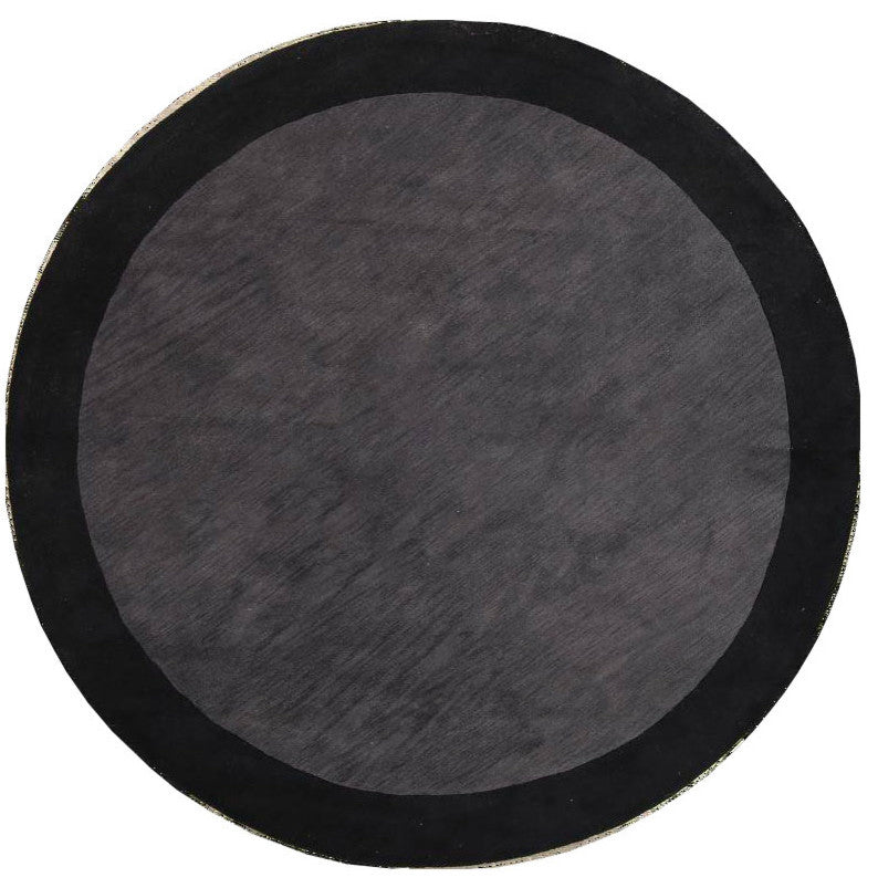 Oushak Oriental Area Rug Hand Tufted Solid, Charcoal, 8x10'