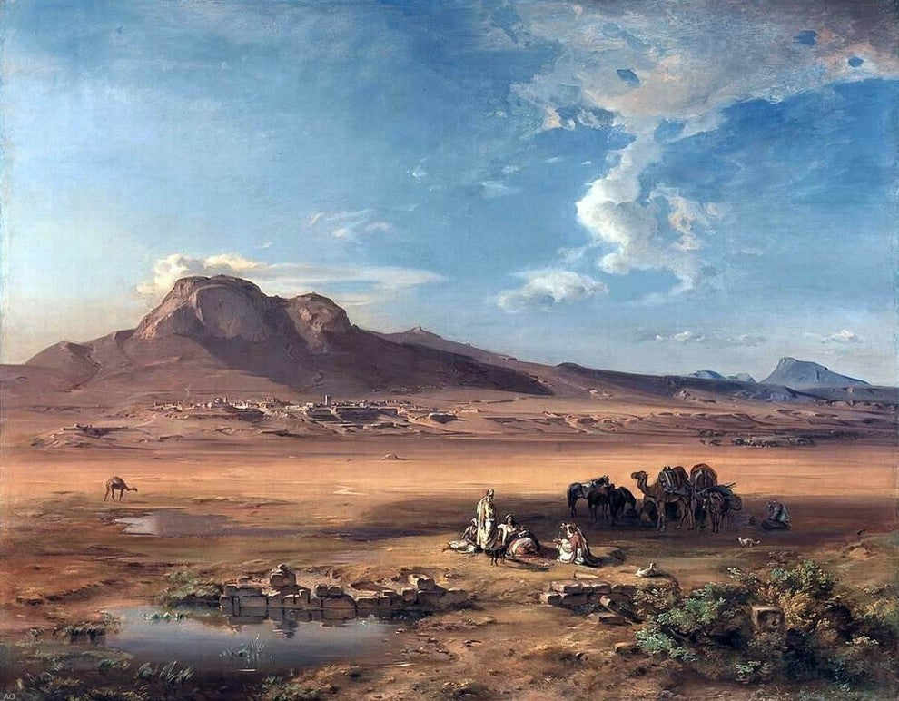 Carl Rottmann Corinth With Akrocorinth, Gallery Wrapped Canvas Print, 21"x28"