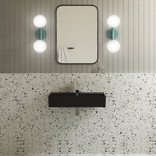 Claire Ceramic Wall Hung Sink, Matte Black