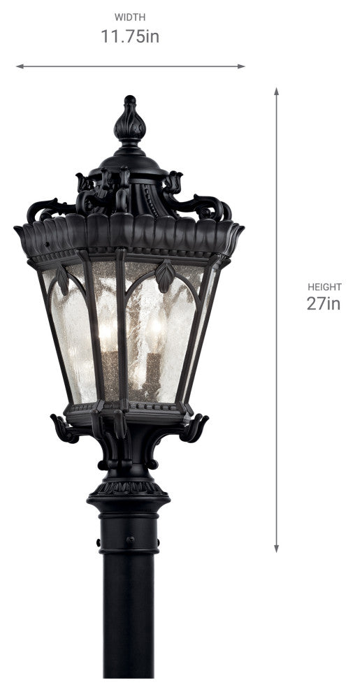 Outdoor Post Mount 3-Light, Londonderry