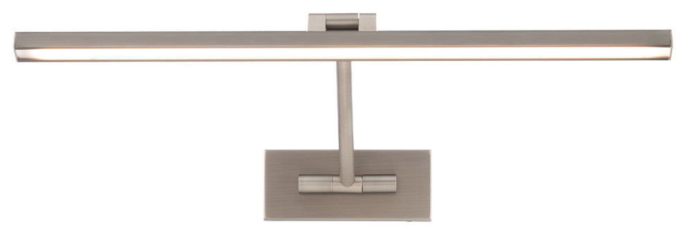 Reed LED Adjustable Picture Light 3000K, Brushed Nickel, 25"