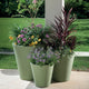 Madison Modern Round Plant Pot Weather Proof - 14'' (Alpine White), Mocha, 20''