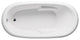 Malibu Arashi Oval Combination Whirlpool and Air Jet Bathtub 66x40x22 Biscuit