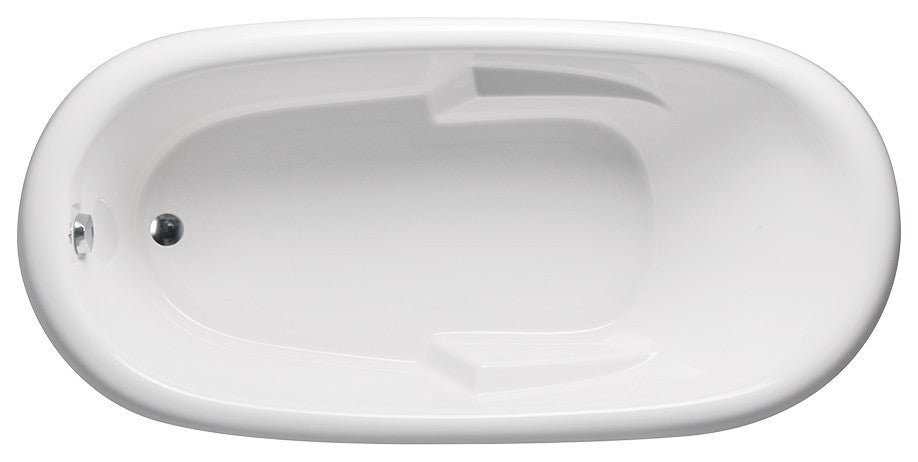 Malibu Arashi Oval Combination Whirlpool and Air Jet Bathtub 66x40x22 Biscuit
