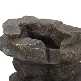 Trion Outdoor 4 Tier Rock Fountain, Stone Gray
