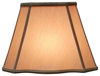 Fancy Bottom Rectangle Basic Lampshade, Antique Gold, 10.62"