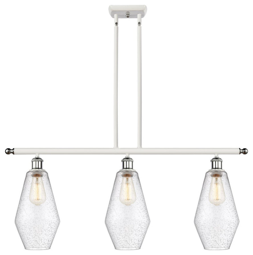 Innovations Cindyrella LED Island Light 516-3I-WPC-G654-7-LED, White and Chrome
