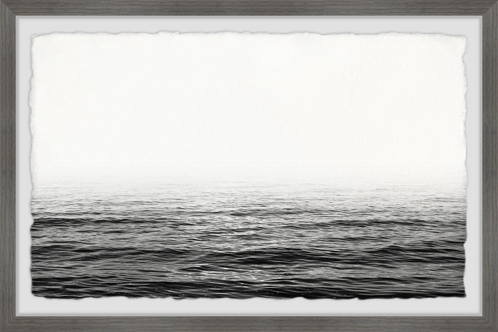 "Ocean Horizon" Framed Painting Print, 12x8