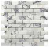 Lilac Honed 1x2 Brick Marble Mosaic