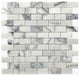 Lilac Honed 1x2 Brick Marble Mosaic