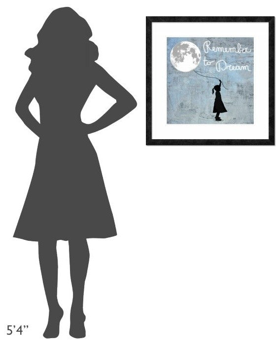 "Remember to Dream" Framed Digital Print by Masterfunk Collective, 26"x26"