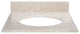 RYVYR MAUT250CM Stone Top - 25-inch for Oval Undermount Sink