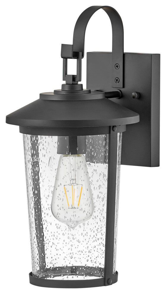 Lark Banks 15" Small Outdoor Wall Mount Sconce, Black