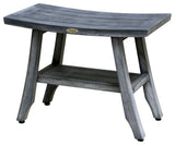 CoastalVogue Satori 24" Wide ShowerBench GR162, Gray