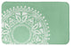 Green Boho Circle 21x34 Bath Mat